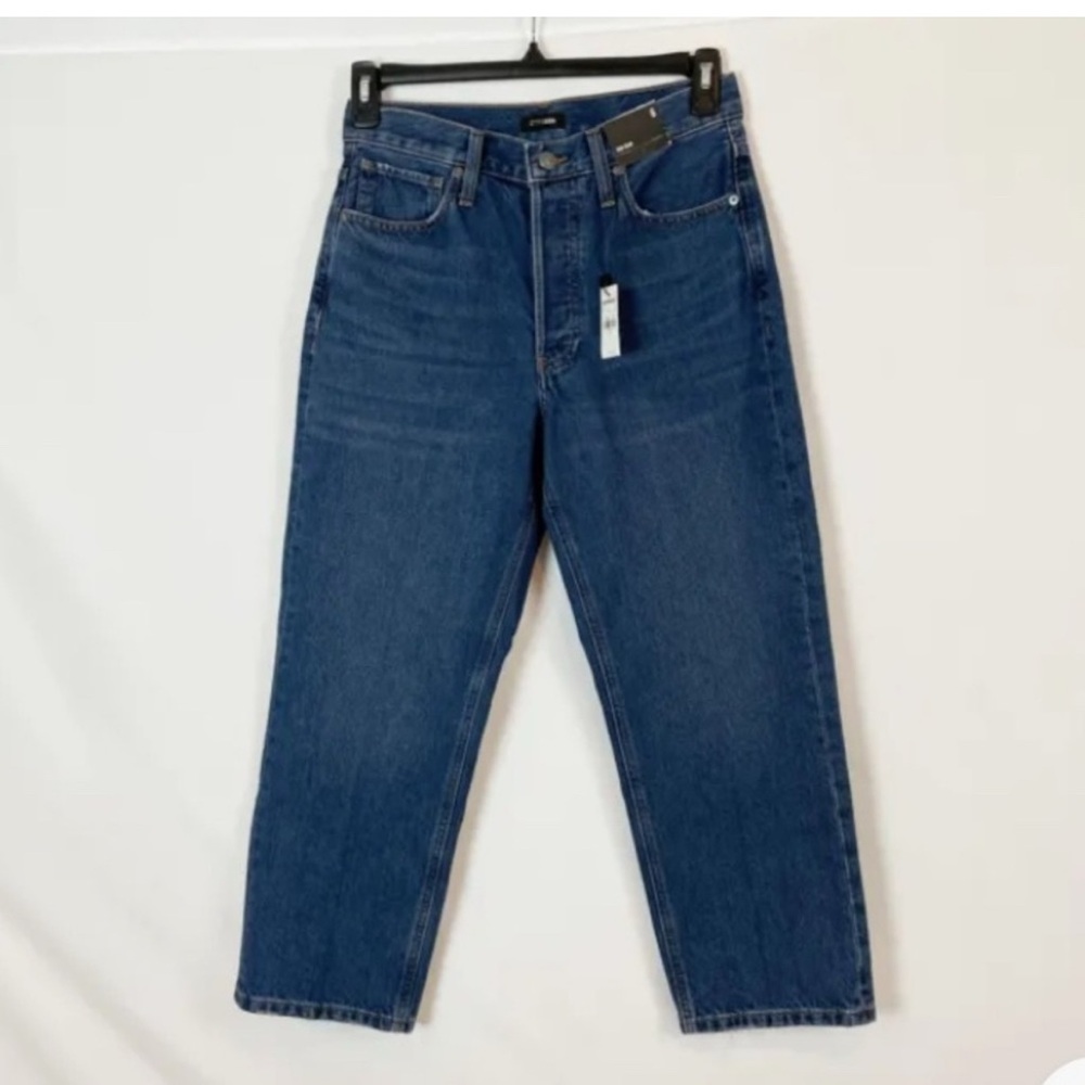 NWT Express High Waisted Original Cropped Dad Jeans Button Fly Size‎ 6 - Picture 2 of 7